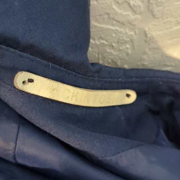 Mackintosh Navy Blue Women's Fisherman Water Repel Coastal National Preppy Coat - Picture 6 of 6